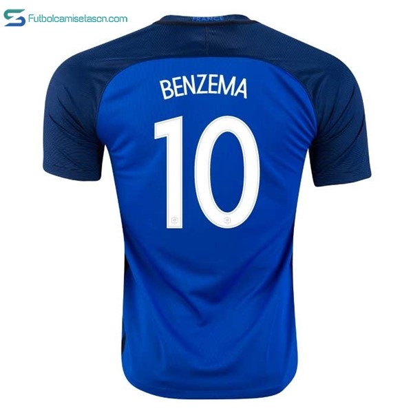 Camiseta Francia 1ª Benzema 2016